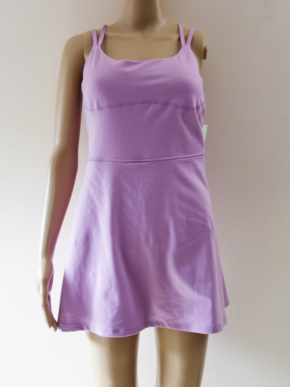 So The Sporty Tank Dress Cross back Lavender (M) NWT